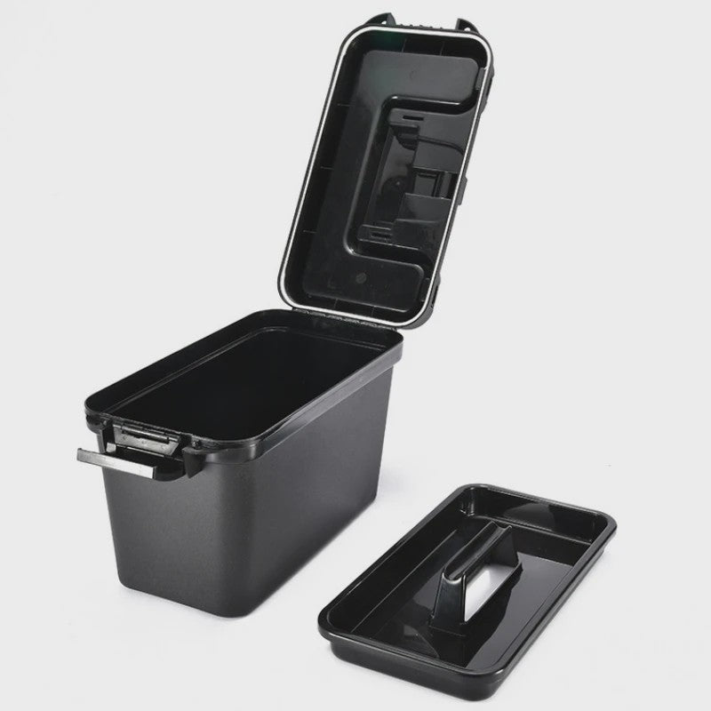 Robuuste Militaire Stijl Plastic Opslagbox met Handvat - Lichtgewicht & Sterk