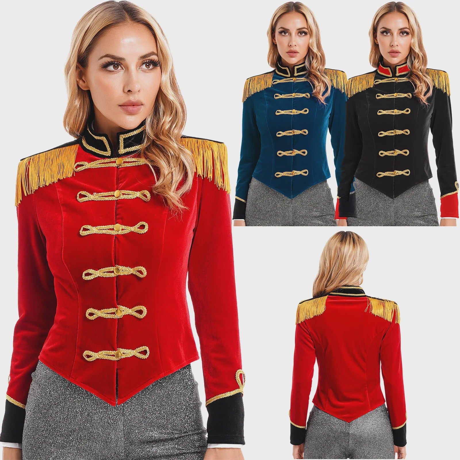 Dames Ringmaster Kostuum Jas - Circus Showman & Leeuwentemmer Cosplay