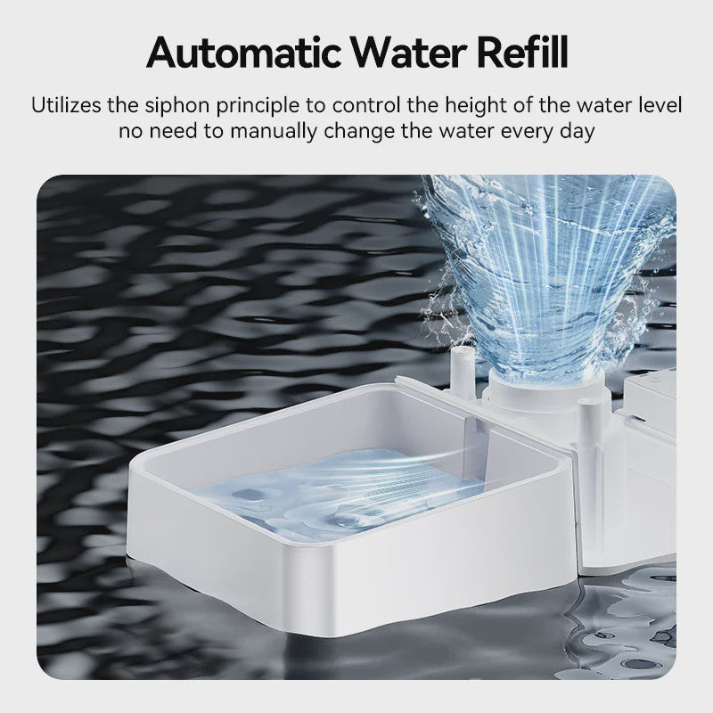 ROJECO Automatische Voerbak & Waterfontein 8.5L - 2-in-1 Honden Voerdispenser met Waterreservoir