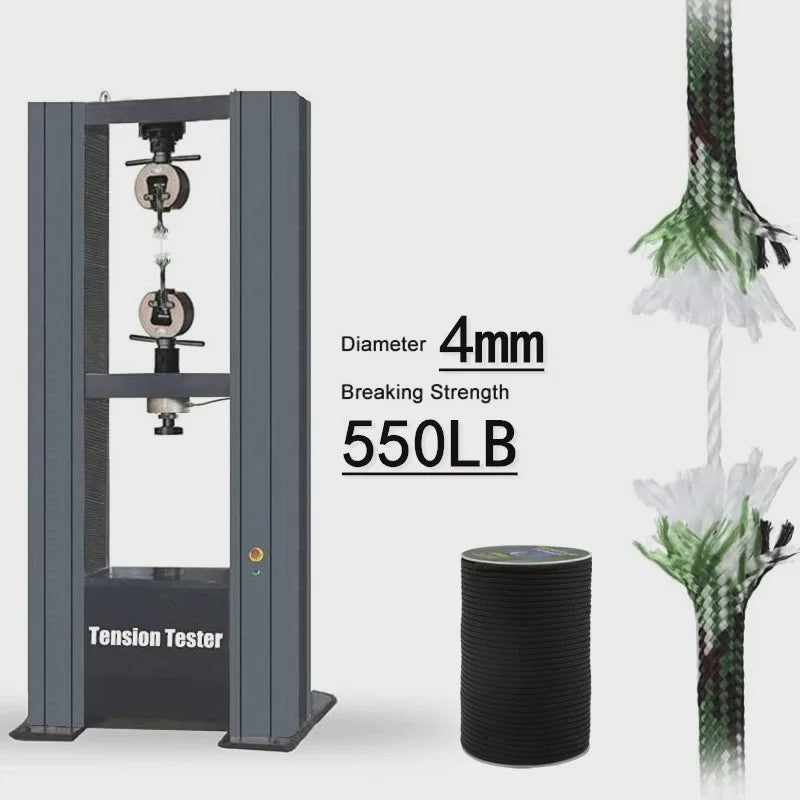 7-Core 550 Paracord Touw - 4mm Diameter - 5/15/30 Meter - Outdoor Survival & Kampeer Accessoires