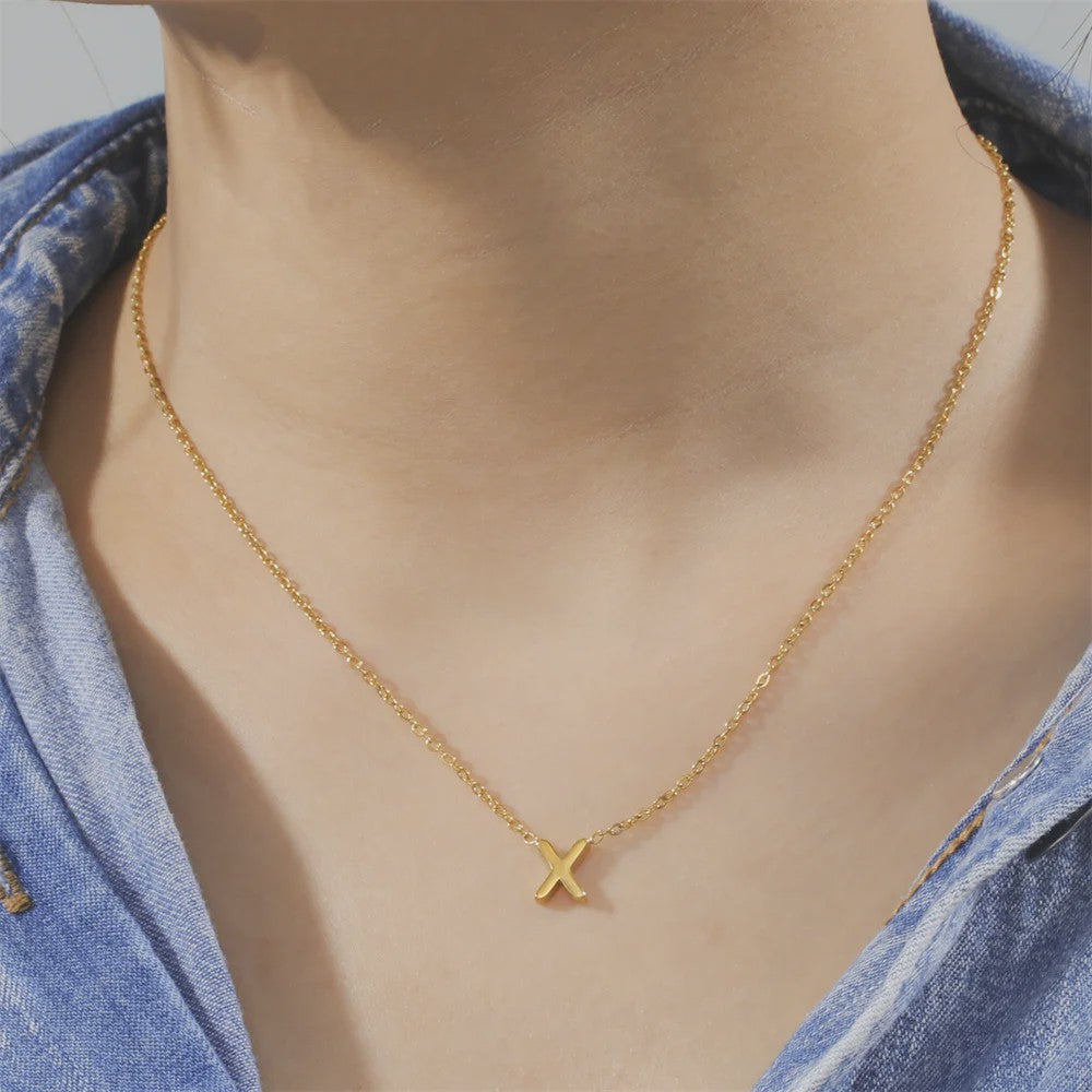 Ketting met Initiaal Letter A-Z - Elegante RVS Hanger Ketting voor Dames