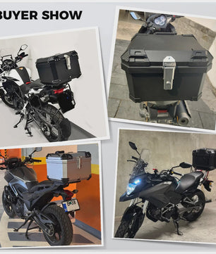 Universele Motor Topkoffer - 45L/57L/65L - Waterdicht & Veilig - Helm Opbergbox
