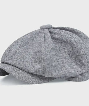 Unisex Retro Pet met Platte Klep - Peaky Blinders Stijl Herfst/Lente