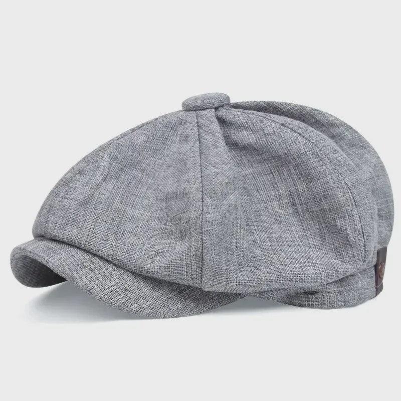 Unisex Retro Pet met Platte Klep - Peaky Blinders Stijl Herfst/Lente
