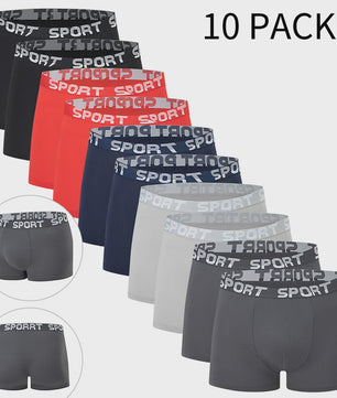 Set van 5 of 10 Heren Boxershorts - Comfortabel, Modieus en Elastische Taille