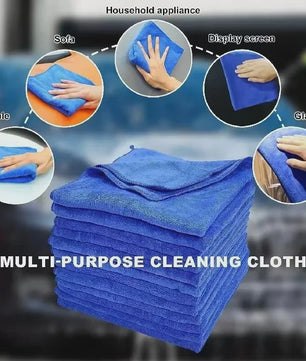 Set van 100 Microvezeldoeken - Pluisvrij, Super Absorberend & Krasvrij - Ideaal voor Auto en Huis