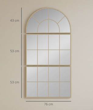 Boogvormige Raam Spiegel Set - 3 Delig - Metalen Frame - Woonkamer & Slaapkamer Decoratie