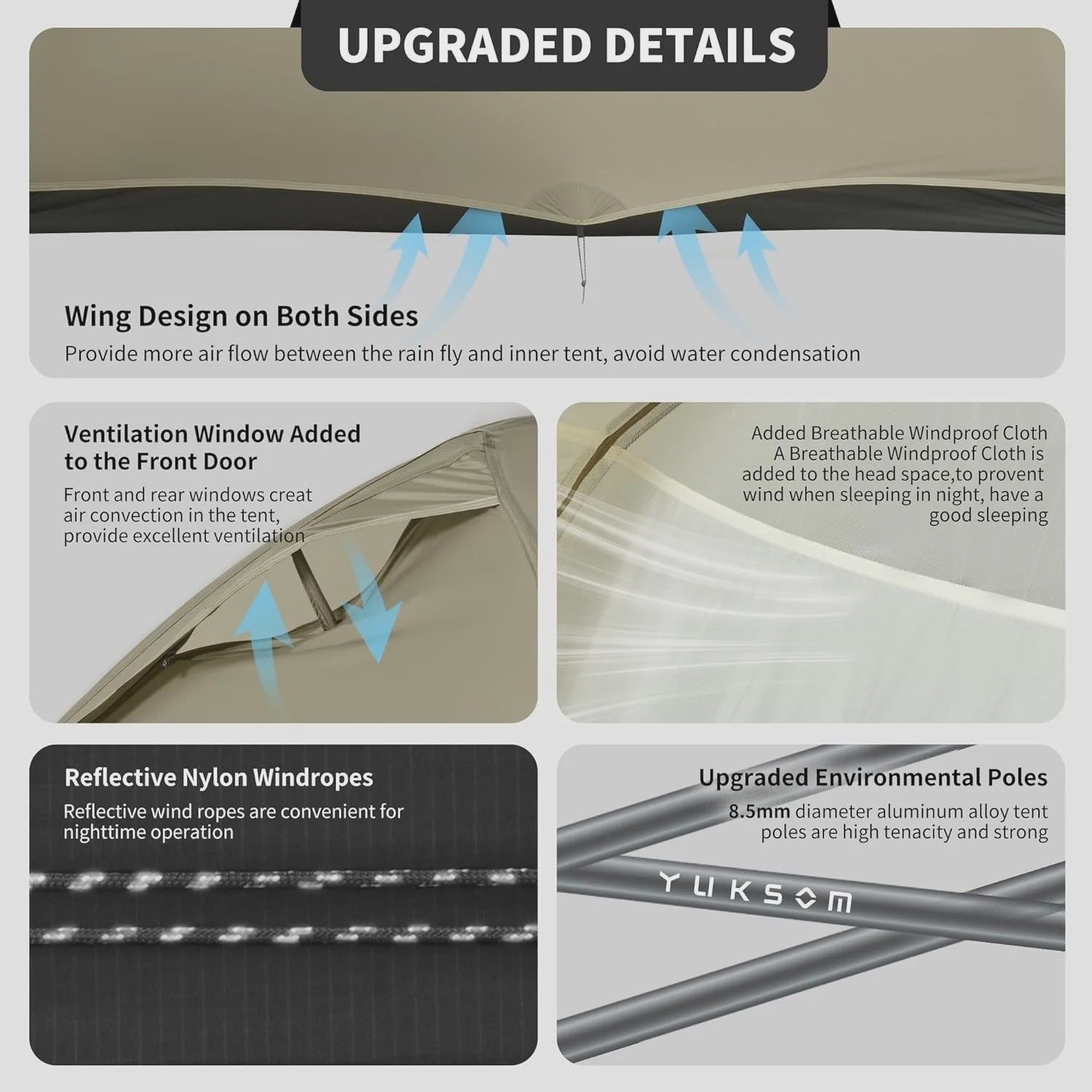 Naturehike Cloud Up Pro Tent 2 Persoons - Ultralicht, Waterdicht & Compact