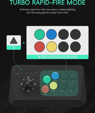 Wireless Arcade Stick Y3A Max - Pro Fight Joystick voor PC, TV Box & Retro Games