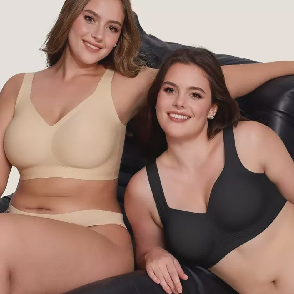 Comfortabele Naadloze Push-Up BH voor Plus Size Dames - Verbergt Rugvet & Biedt Volledige Bedekking