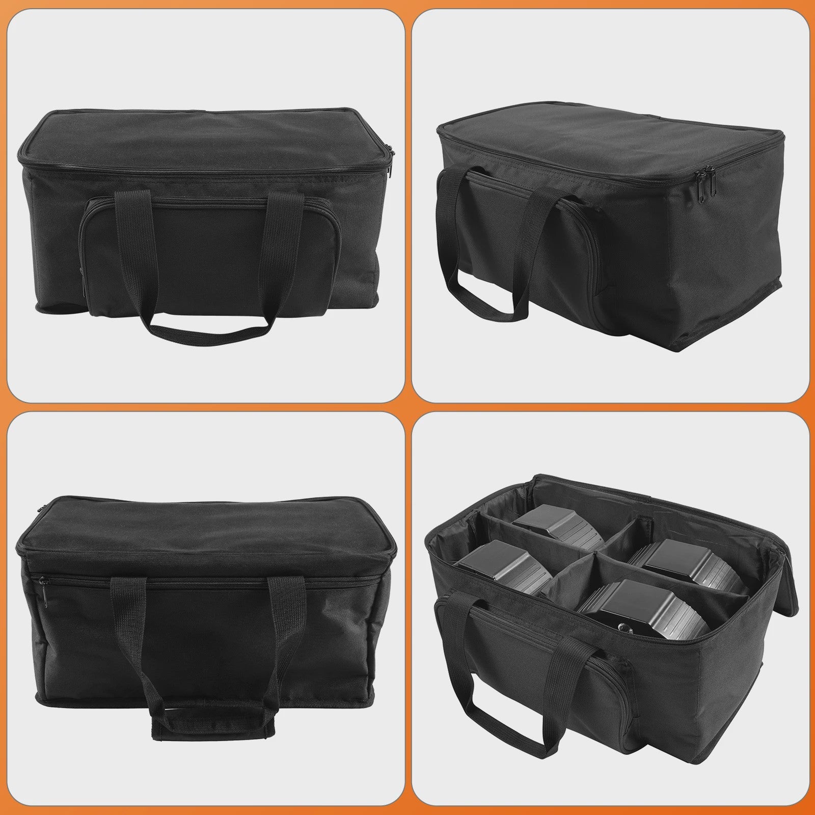 Waterdichte Opbergtas voor 4 Par Lights - Stage Verlichting Tas