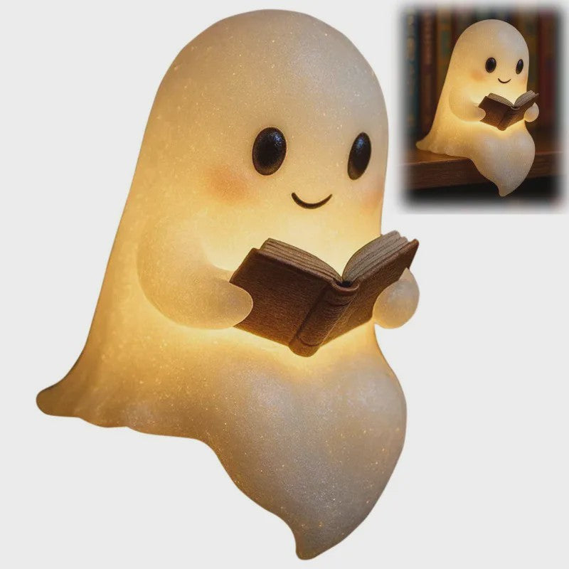 Schattige Halloween Spooklamp - Lezende Geest Decoratie - Batterijverlichting
