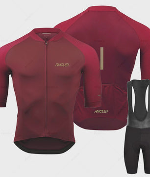 Pro Fiets Kleding Set Heren - Ademend Wielrenpak met Bib Shorts