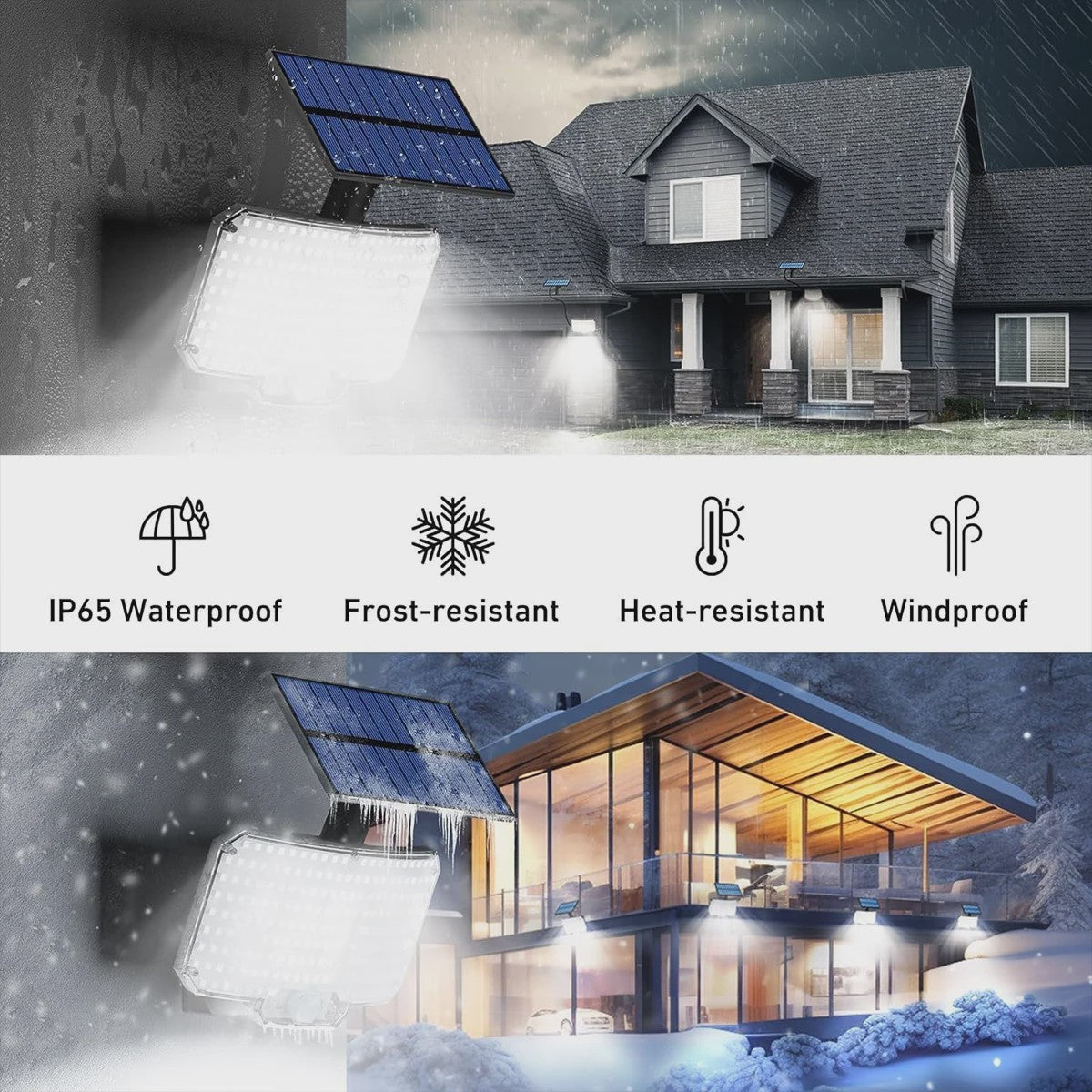 Krachtige Buiten Zonne-energie Lamp met 234 LED's, Bewegingssensor, Afstandsbediening en IP65 Waterdichtheid