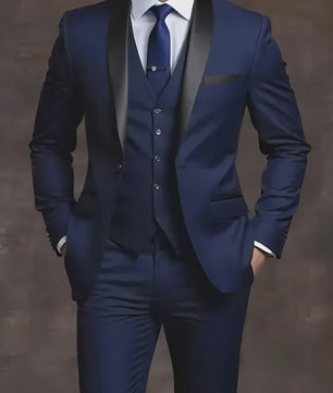 Elegante Heren Kostuum Set - Slim Fit Smoking voor Bruiloften & Formele Gelegenheden