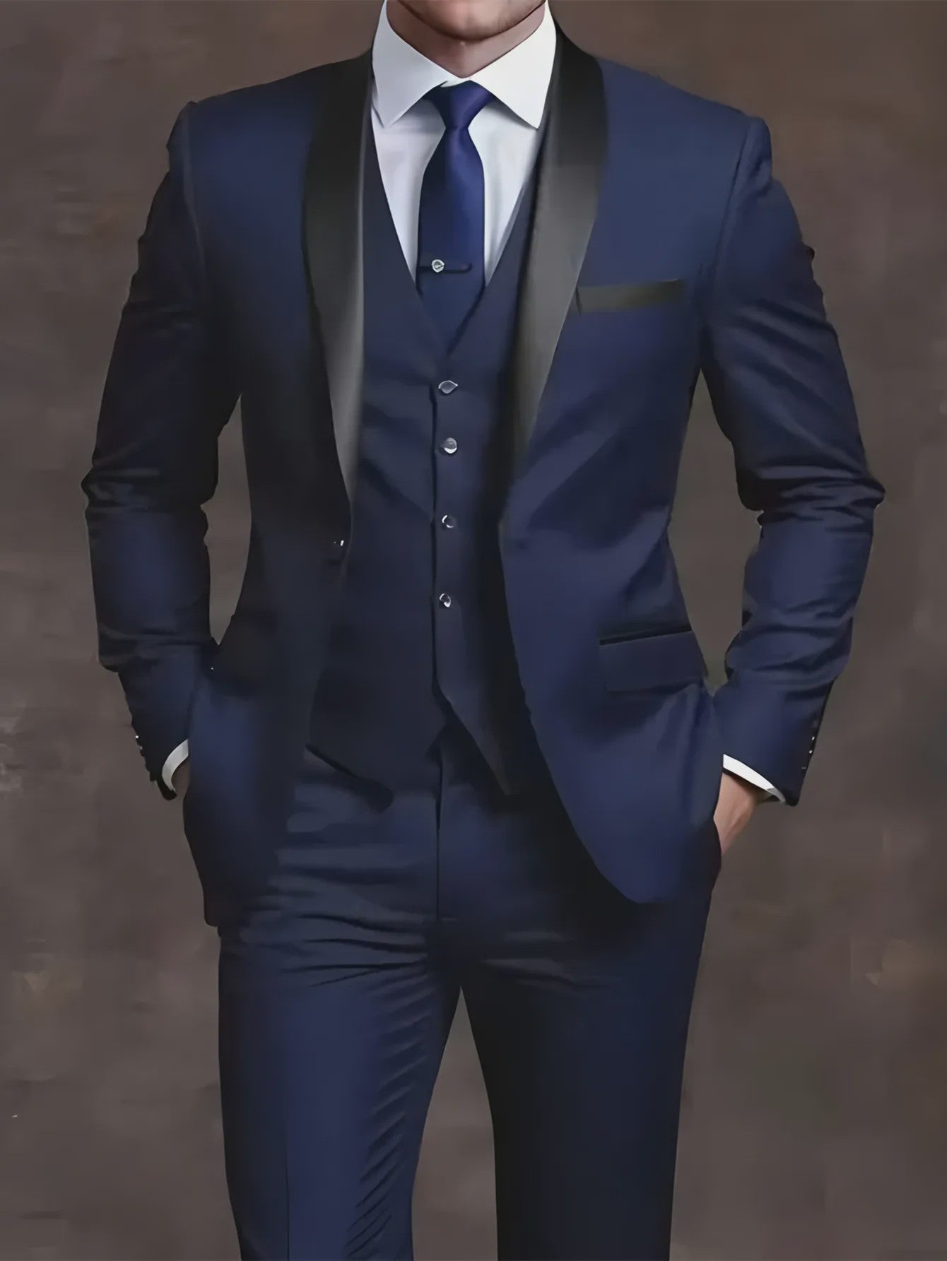 Elegante Heren Kostuum Set - Slim Fit Smoking voor Bruiloften & Formele Gelegenheden