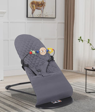 Baby Schommelstoel met Speelgoed - Opvouwbaar & In Hoogte Verstelbaar