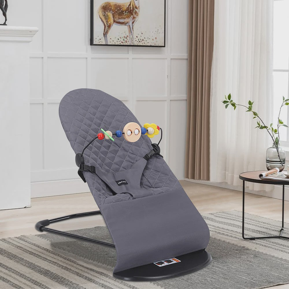 Baby Schommelstoel met Speelgoed - Opvouwbaar & In Hoogte Verstelbaar