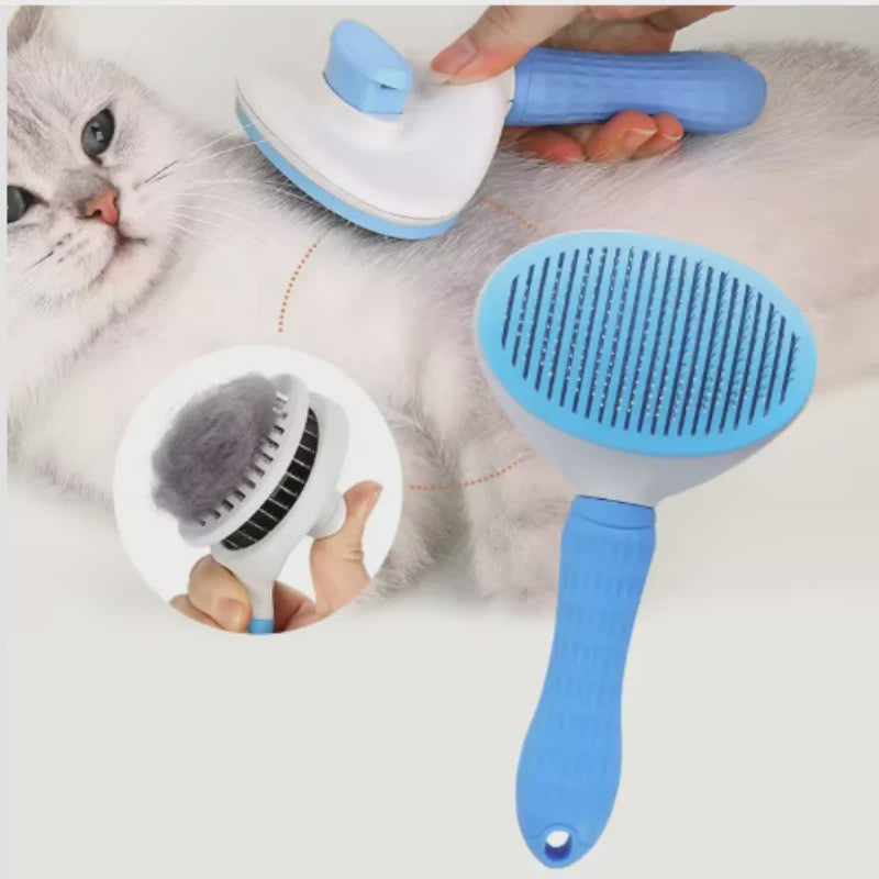 Zelfreinigende Honden- en Kattenborstel – Efficiënte Haarverwijderaar voor Verzorging