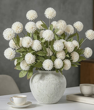 Zijden Kunstbloemen Stelen (70cm) - 4 Bloemhoofden Daisy/Paardenbloem voor Decoratie