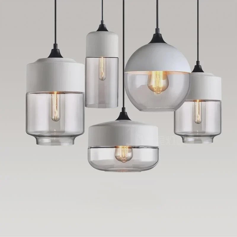 Scandinavische Houten LED Glas Hanglamp - Modern Design voor Woonkamer, Eetkamer & Slaapkamer