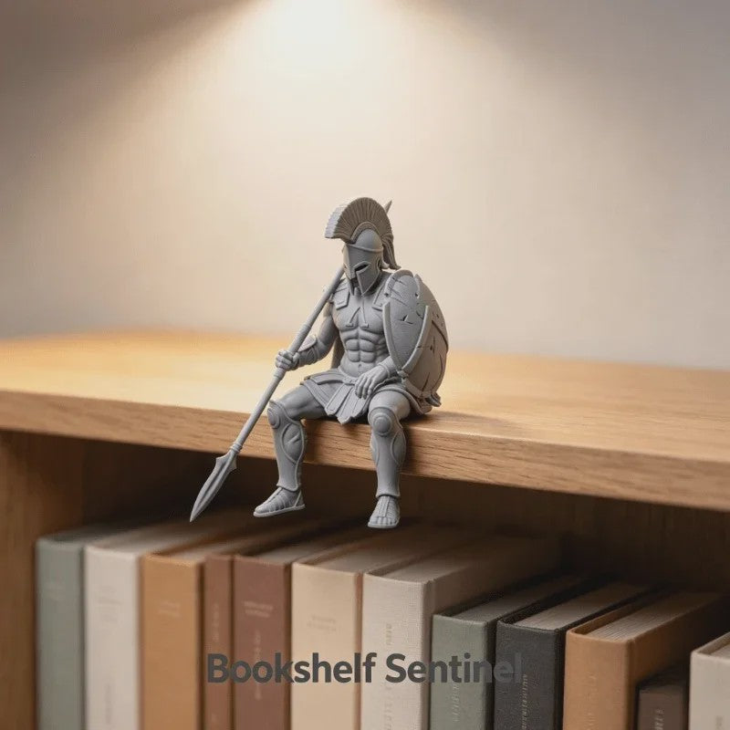 Spartaanse Krijger Zittende Figuur - 3D Geprint Decoratiebeeldje