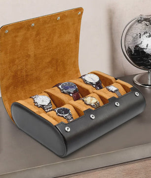 Luxe Horloge Reiskoffer Organizer - 6 Vakken - Voor Heren & Dames