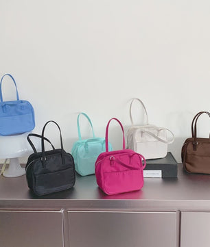 Stijlvolle Nylon Boston Bag - Lichtgewicht Schoudertas & Crossbody Tas voor Dames
