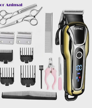 Kemei KM-1990 Professionele Oplaadbare Trimmer voor Huisdieren - Honden & Katten