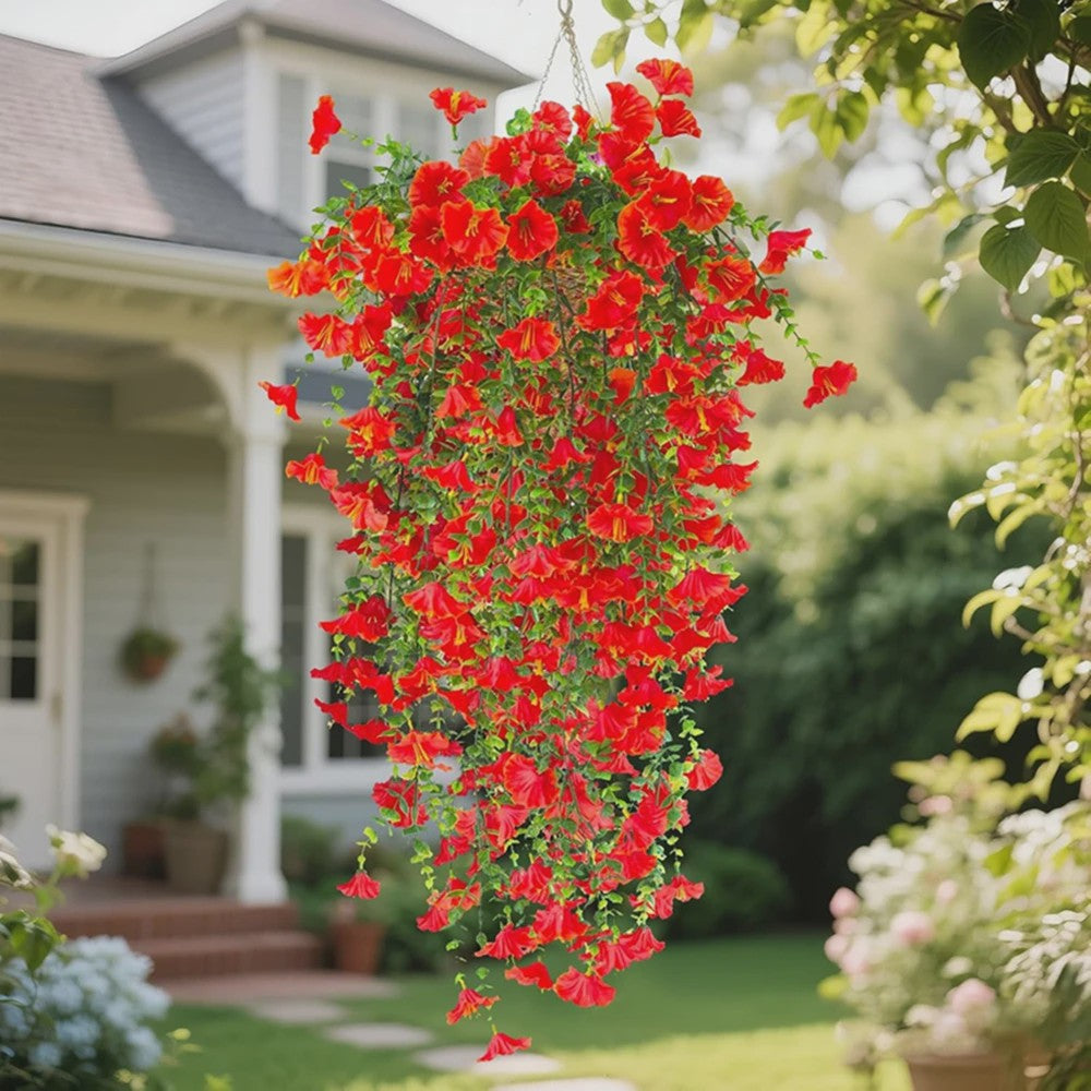 Hangende Kunstbloemen Slanke Winde (Ochtendgloren) - Decoratie voor Huis, Tuin & Feesten