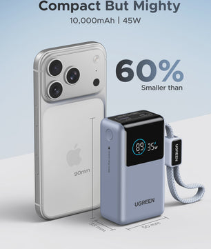UGREEN 55W Powerbank 10000mAh met Type-C Kabel - Draagbaar Snel Laden