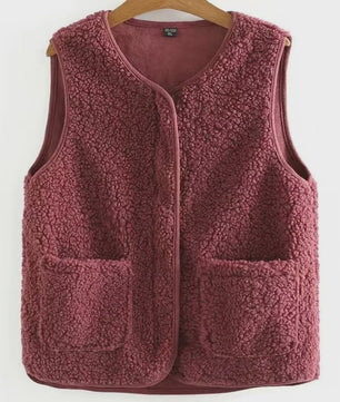 Heren Vest Lamswol Fleece - Warm & Stijlvol voor Herfst/Winter
