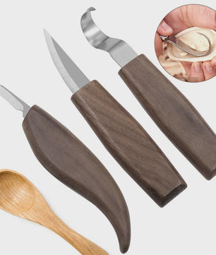 Professionele Houtsnijset met 6 Gereedschappen en Snijbestendige Handschoenen - Ideaal voor DIY Houtbewerking