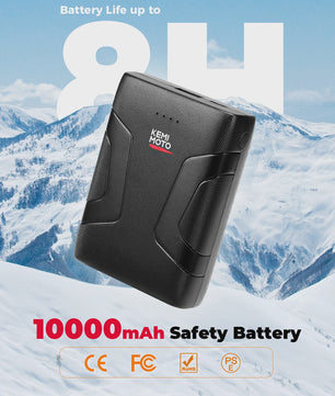 KEMIMOTO Unisex Verwarmd Vest met 10000mAh Batterij, App Temp Control & Waterafstotend - Lichtgewicht voor Buitenactiviteiten