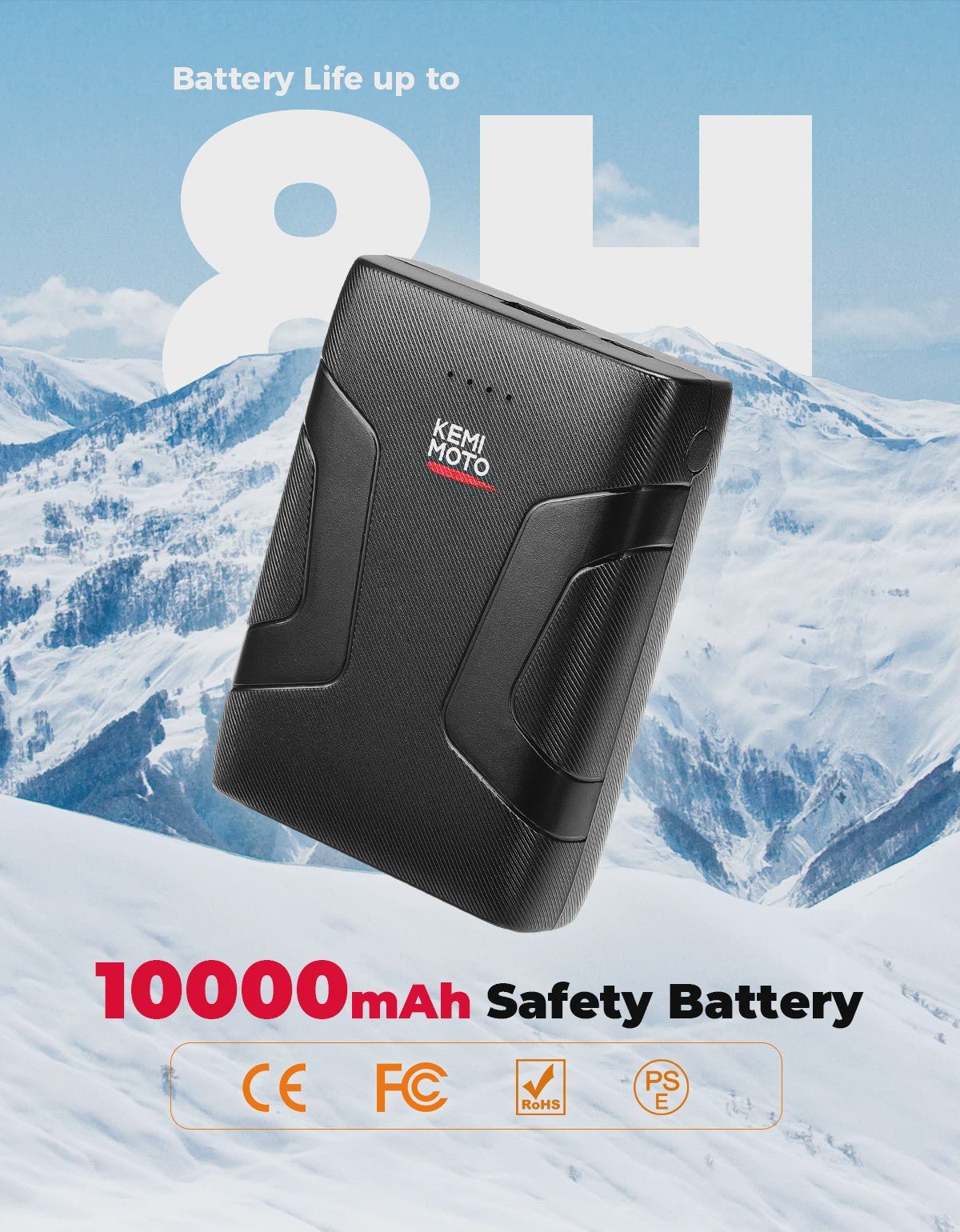 KEMIMOTO Unisex Verwarmd Vest met 10000mAh Batterij, App Temp Control & Waterafstotend - Lichtgewicht voor Buitenactiviteiten