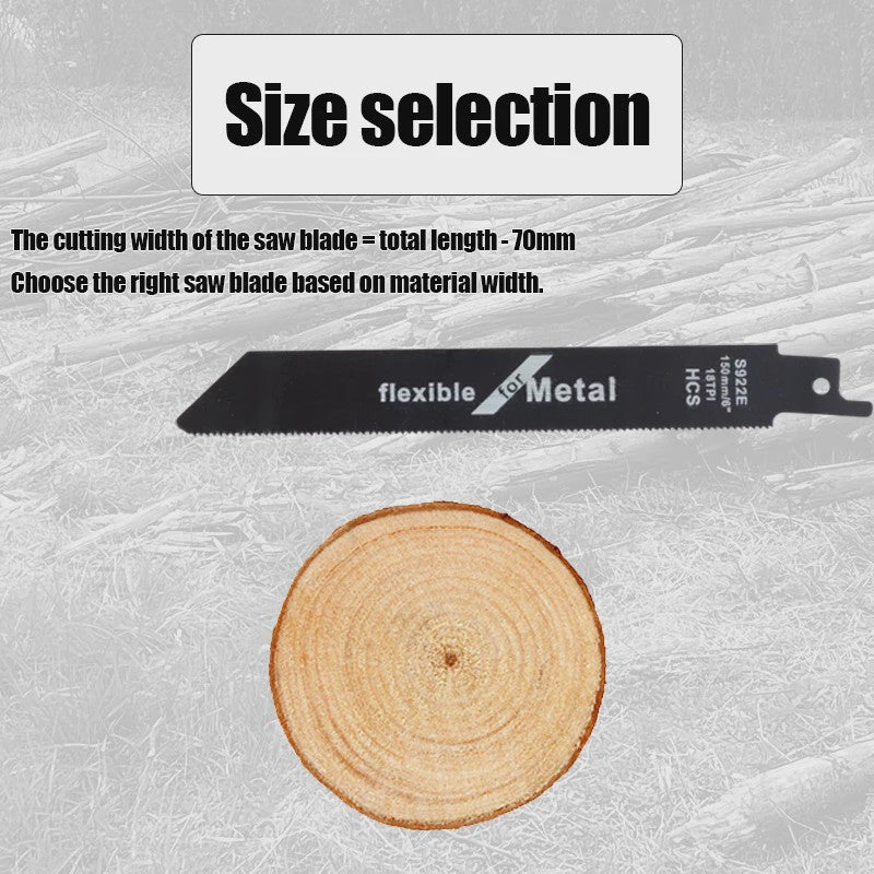 Reciprozaagbladen Set (5/10 Stuks) HCS - Voor Hout, Metaal & PVC - 15/20cm