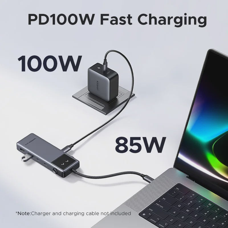 UGREEN Uno 6-in-1 USB-C Hub: 4K60Hz, 100W PD, 10Gbps Data Transfer & Docking Station