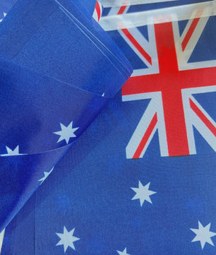 Australische Vlaggenlijn - 20 Vlaggen aan 5 Meter Touw - Decoratie voor Feestjes en Evenementen