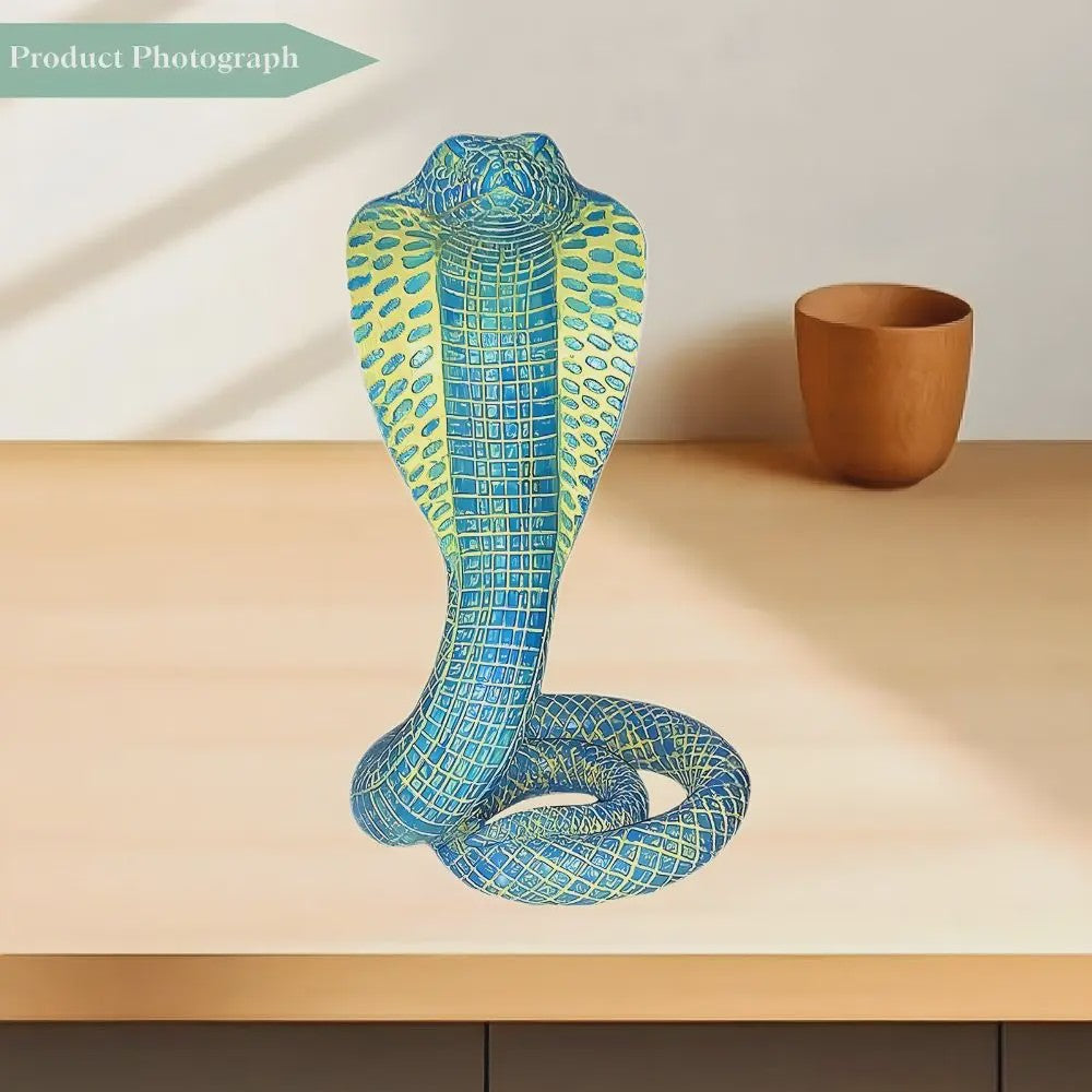Levensechte Cobra Model Figuur - Hars Ornament voor Kinderen & Decoratie