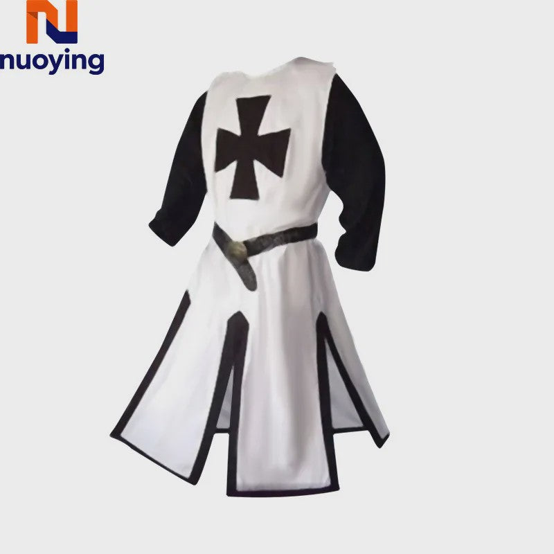 Middeleeuwse Kruisvaarder Tuniek met Riem - Renaissance & Cosplay Kostuum