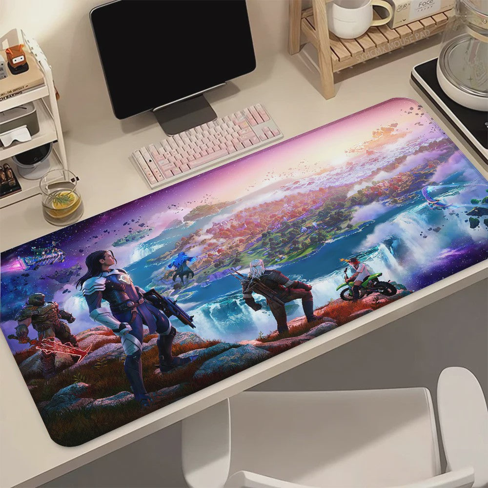 Gaming XL Muismat - Fortnite & Anime Designs - Waterdicht & Ultra Glad Bureau Accessoire