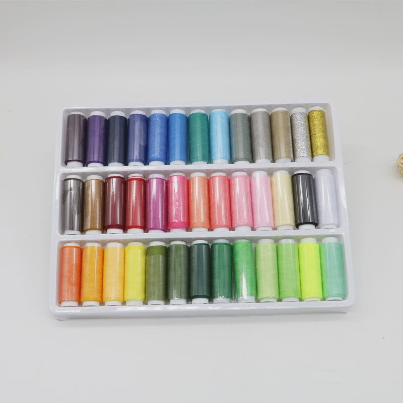 Grote Set Naaigaren in Diverse Kleuren - 36/39 Kleuren Polyester Garen voor Hand en Machine