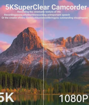 5K Digitale Camera met 75MP, 18x Zoom & 180° Flip Screen - Perfect voor Vlogs, YouTube & Selfies - WiFi
