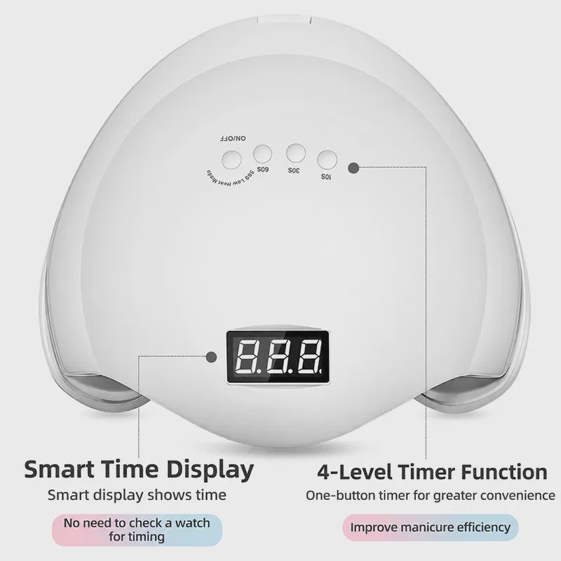 Professionele UV/LED Nageldroger Lamp met LCD Display en Smart Sensor - Snel Drogen van Gel Polish