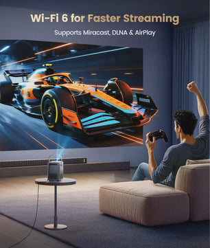 Wimius P61 Portable 4K Projector - Officiële Netflix, 1600 ANSI Lumen, Auto Focus, WiFi 6