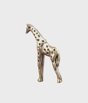 Koperen Giraffe Figuur - Decoratief Ornament voor Huis en Thee Ceremonie
