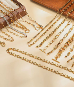 Chunky Gouden Halsketting Dames - Roestvrij Staal Dikke Ovalen Schakelketting Choker