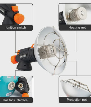 Widesea Draagbare Camping Heater - Roestvrij Staal Gas Brander voor Buiten & Survival
