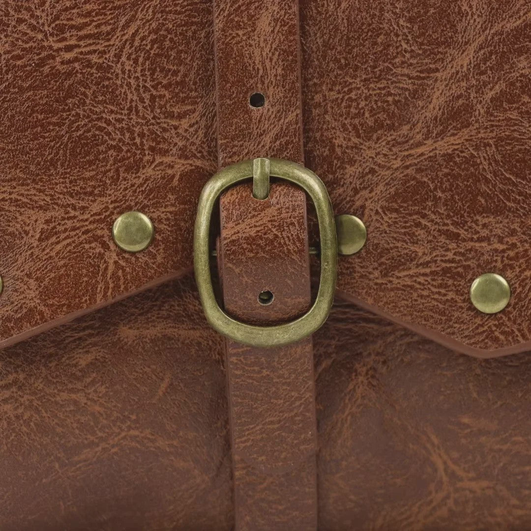Middeleeuwse Leren Buiktas - Steampunk & Viking Stijl Portemonnee voor Cosplay