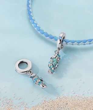 925 Sterling Zilver Charms: Walvishaai, Zeepaardje & Dolfijn - Luminous DIY Sieraden & Cadeaus